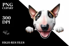 Cute Crazy Bull Terrier | Watercolor Funny Product Image 3