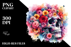 Floral Skull Dust PNG Product Image 2