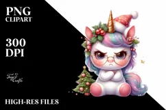 Cute Baby Unicorn with Christmas Decorations Product Image 2