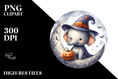 Retro Halloween Elephant PNG Product Image 2