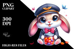 Baby Bunny Pilot's Cap PNG Product Image 2