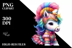 Baby Unicorn in Volta Dancer Outfit PNG Product Image 3