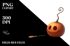Funny Jack-o&#039;-Lantern, Transparent PNG Product Image 2