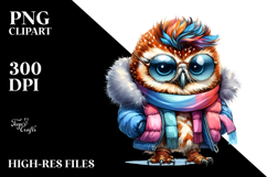 Posing Baby Owl, Contempt PNG Product Image 2