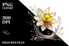 Daffodil Material PNG Product Image 2