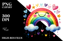 Colorful Digital Rainbow PNG Product Image 2