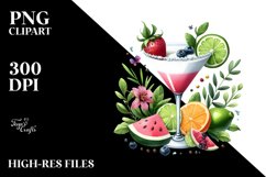 Watercolor Daiquiri | Sublimation Clipart Product Image 3