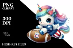 Baby Unicorn Playing American Football Product Image 3