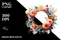 Vibrant Abstract Horizontal Frame | Sublimation | Clipart Product Image 3