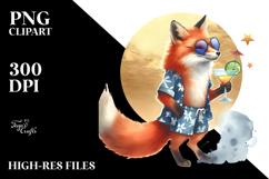 Beachwear Fox Design, High-Res PNG Product Image 2