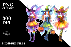 Vibrant Halloween Fairy | Clipart Product Image 2