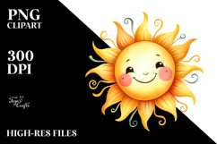 Smiling Sun PNG Product Image 2