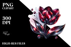 Shiny Metallic Tulip | Sublimation | Clipart Product Image 1