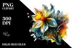 Abstract Shiny -like Narcissus | Sublimation Clipart Product Image 3