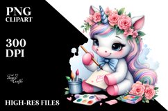 Cute Baby Unicorn | Sublimation Clipart Product Image 3