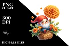 Floating Impatiens Gnome PNG Product Image 2