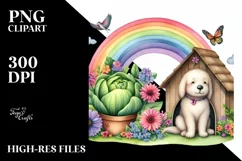 Colorful Dog House Illustration | Clipart Product Image 3