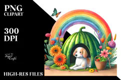 Colorful Dog House Illustration | Clipart Product Image 2