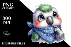 Funny Baby Parrot Dove | Sublimation | Clipart Product Image 1