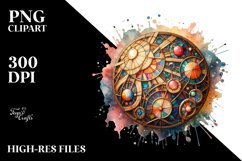 Stained Cosmos Clipart Product Image 1