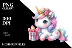 Cute Unicorn Clipart Product Image 3