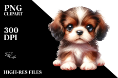 Adorable Baby Puppy Sleeping PNG Product Image 2