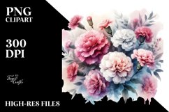 Colorful Washed Carnation | Clipart Product Image 3