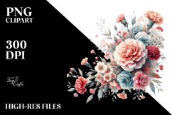 Colorful Washed Carnation | Clipart Product Image 3