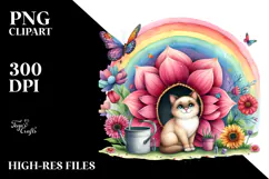 Colorful Cat House Illustration | Clipart Product Image 2