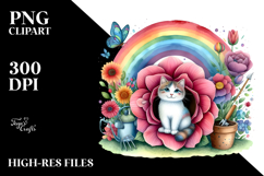 Colorful Cat House Illustration | Clipart Product Image 2