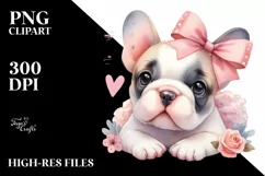 Cute French Bulldog | Clipart Product Image 3