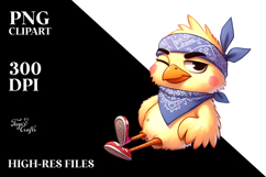 Playful Cartoon Bird PNG Product Image 2