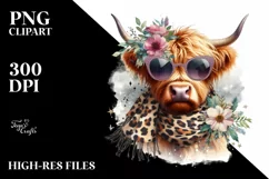 Elegant Highland Cow Animal Print Scarf Product Image 3