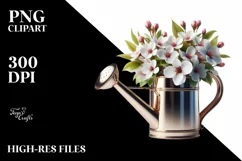 Glossy Watering Can with Cherry Blossom | Sublimation | Product Image 1