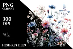 Wildflower Silhouettes PNG Product Image 2