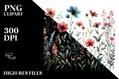 Wildflower Silhouettes PNG Product Image 2