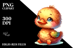 Smiling Plush Duck | Sublimation | Clipart Product Image 2