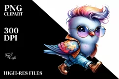 Running Baby Dove, Funny PNG Product Image 3