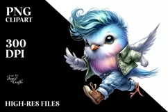 Running Baby Dove, Funny PNG Product Image 3