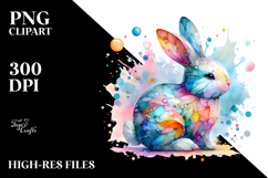 Colorful Pastel Bunny Made of Title Product Image 2