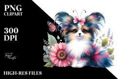 Cute Vibrant Papillon | Clipart Product Image 3