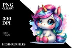 Cute Unicorn Vibrant Drawing Title Product Image 2