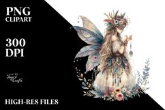 Detailed Boho Fairy | Clipart Product Image 3