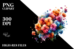 Unique Impatiens Display, Colorful PNG Product Image 2