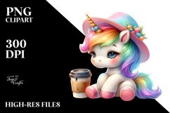 Cute Baby Unicorn Clipart Product Image 1