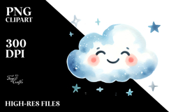 Smiling Cloud PNG Product Image 2