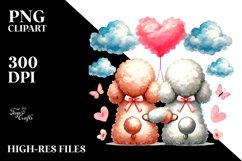 Cute Cloud Poodle PNG Product Image 2