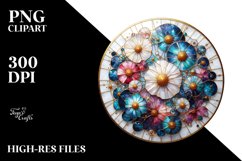 Stained Cosmos Watercolor Splash | Clipart Product Image 3