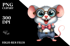 Funny Mouse Standing Clipart Product Image 2