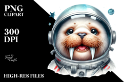 Cute Energetic Walrus PNG Product Image 2